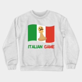 Italian Game Flag | Funny Chess Player Crewneck Sweatshirt